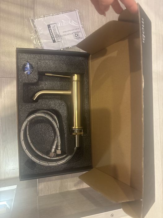 Bateria umywalkowa MOBI NB4215BG – Northern Gold Brushed | NOWA