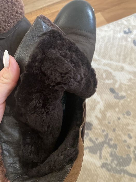 Жіночі зимові черевики braska, натуральна шкіра та хутро, р.39,