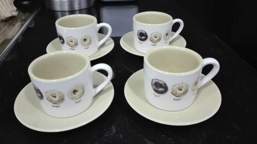 Chávenas de café + suporte