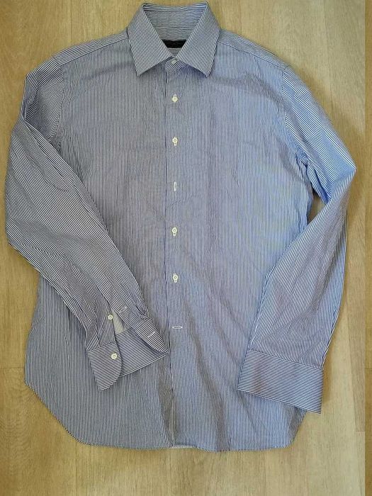 męska koszula w niebieskie paski rozmiar 42