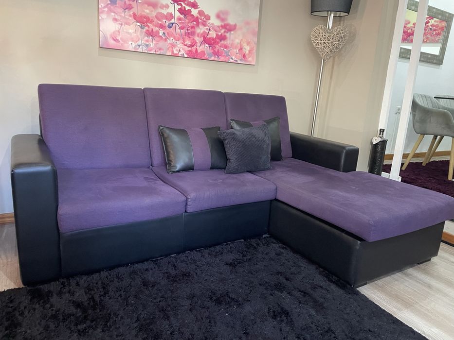 Sofá c/ chaise longue lilás