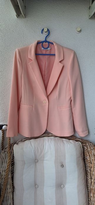 Marynarka żakiet L/40 łososiowa elegancka jak nowa
