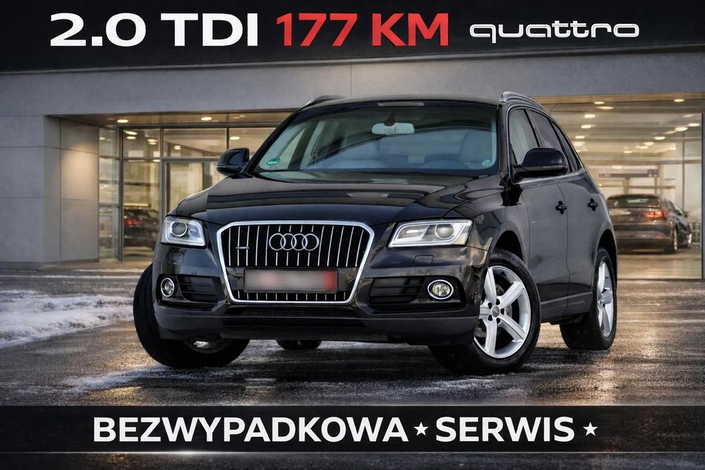 Audi Q5 2,0TDI 177 PS * QUATTRO * serwis * wyposażona * hak
