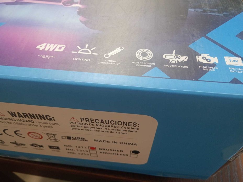 Carro Comando RC Alta Velocidade 1:12 4WD Roadblock – Novo (2 Baterias)