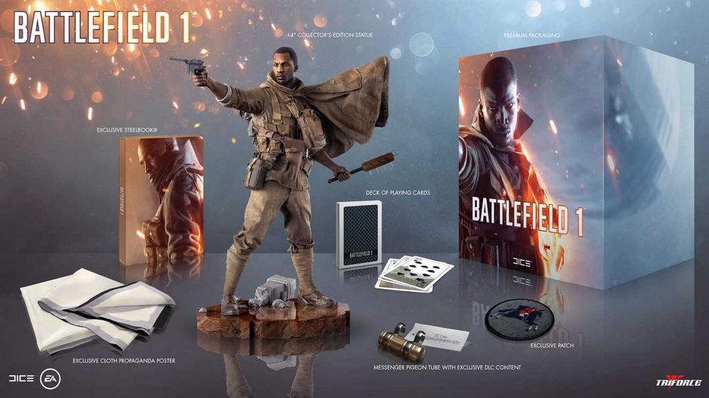 Battlefield 1 Collector's Edition SONY PLAYSTATION MICROSOFT XBOX novo selado