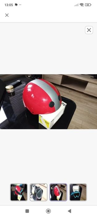 Młodzieżowy kask narciarski + gogle