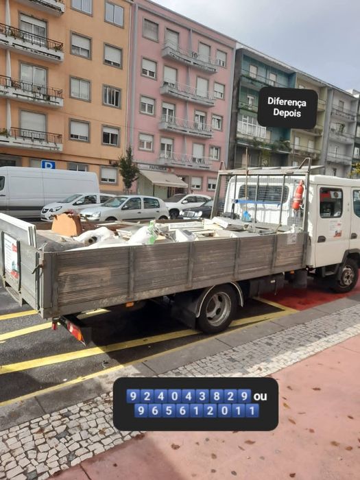 Recolha de Entulhos Madeira Pladur Resíduos Monos Sucata tb Faço mudanças e limpezas Terrenos