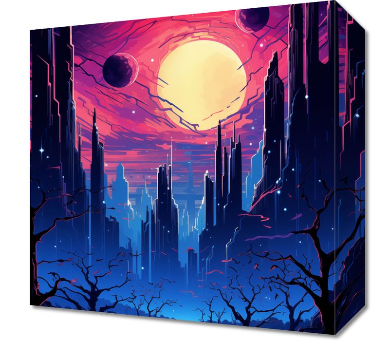 Obraz 30x30cm Gwieździste Miasto