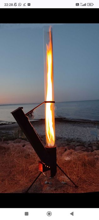 piec rakietowy ,ogrzewacz ogrodowy na pellet ,parasol na pellet