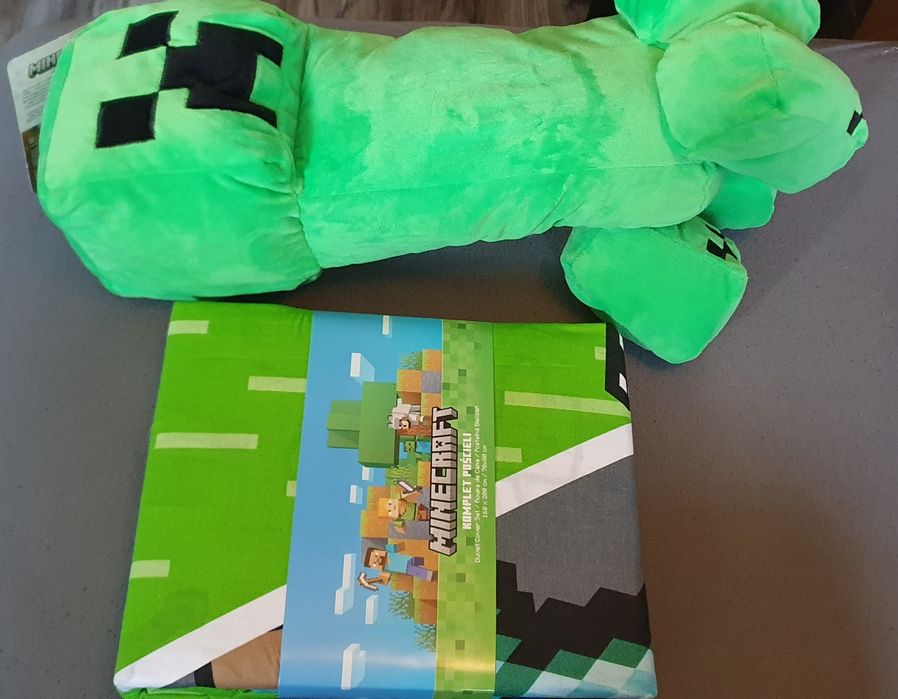 Pościel i maskotka Minecraft
