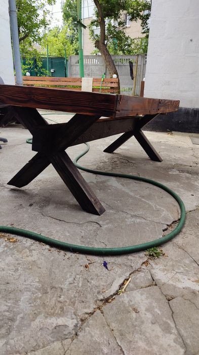 Стол деревянный дача