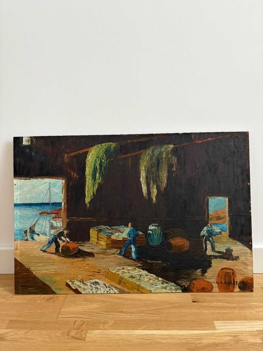 Obraz malowany farbami olejnymi na płycie pilśniowej (DWP) 1941