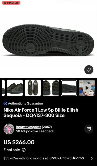 Nike Air Force 1 Low Billie Eilish Sequoia