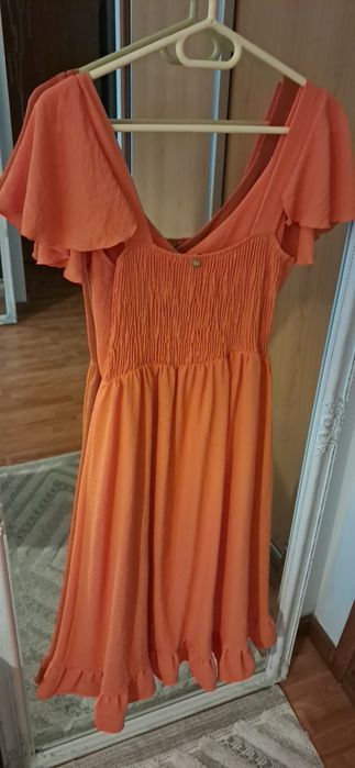 Vestido novo laranja xl