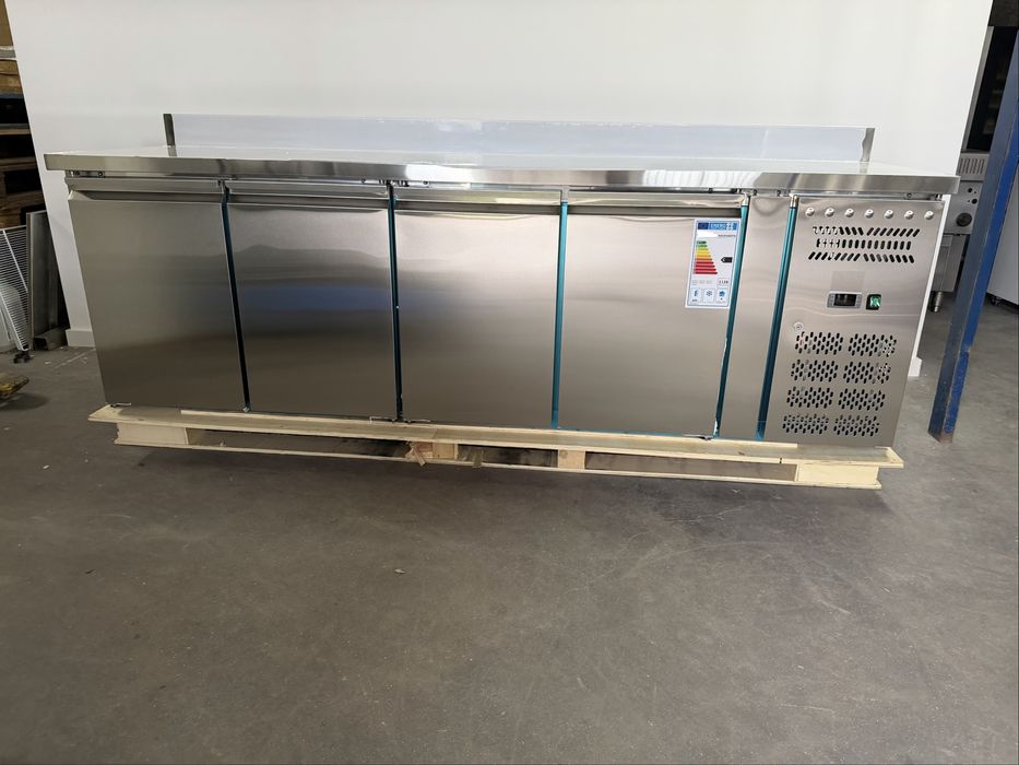 Bancada frigorifica Mesa refrigerada frio ventilado 4 Portas