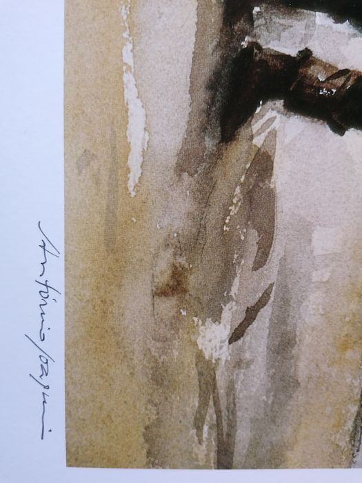 Litografia António Joaquim assinada