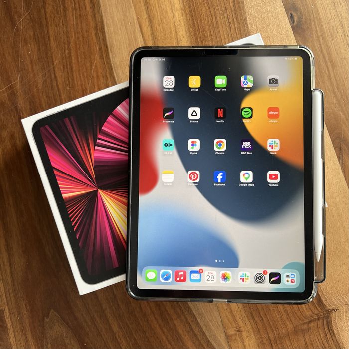 iPad Pro 11 M1 3gen 128GB Wi-Fi + Cellular + Apple Pencil 2 - jak nowy