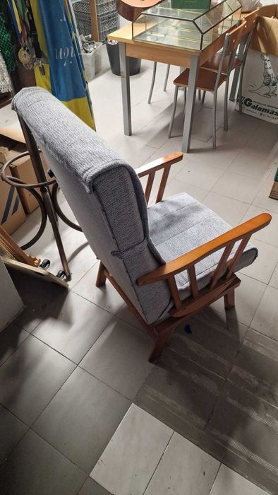 Cadeira de baloiço provençal com capa lavável