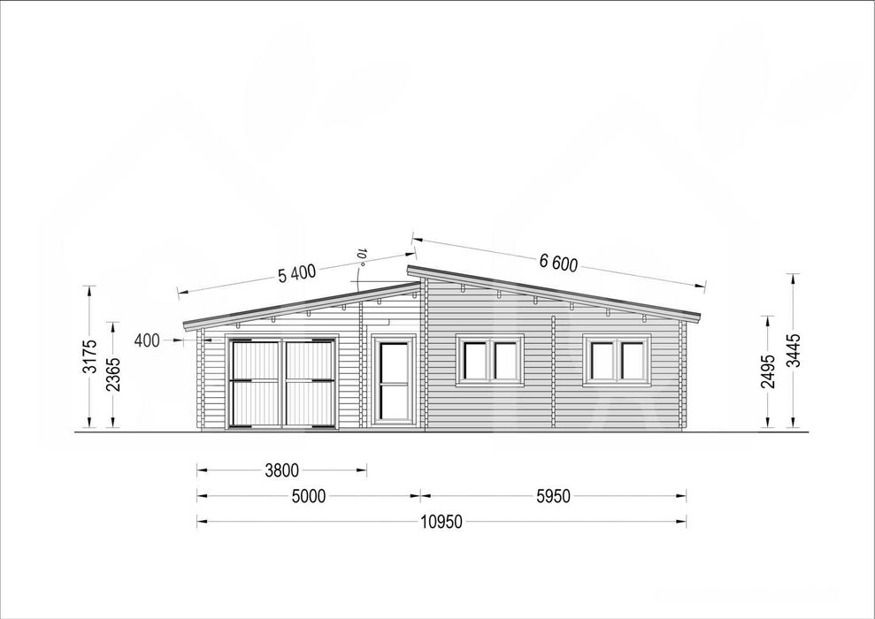 Casa de Madeira Vila Real 120m2 Instalação incluída