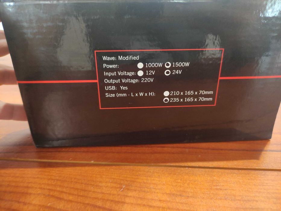Inversor de corrente 1500W 24V64172198721410121