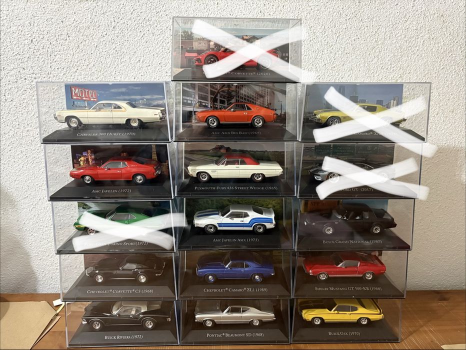 1/43 Miniaturas Carros Americanos