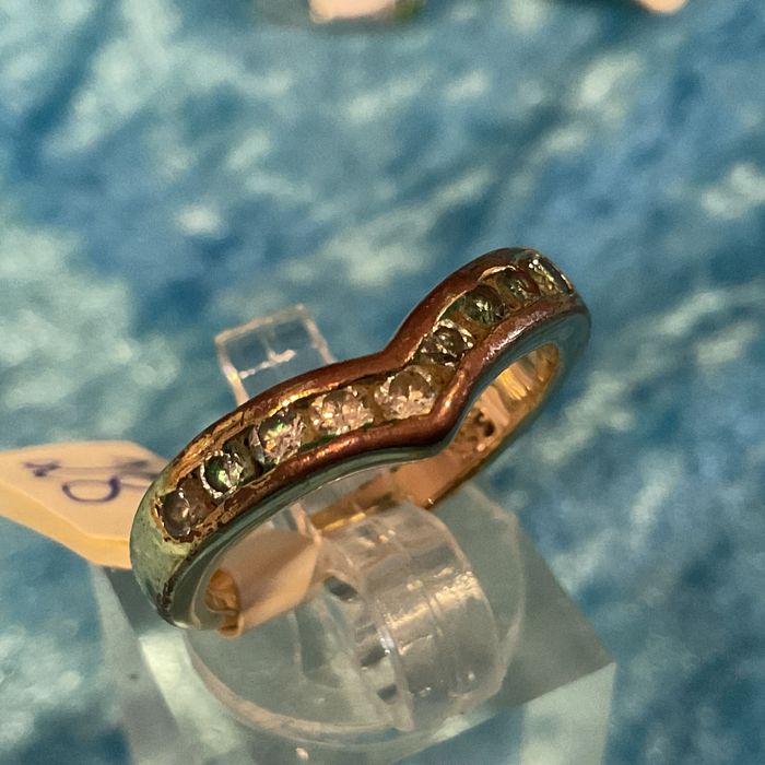 Anel prata banho ouro T,18 mm / outros anúncios abaixo