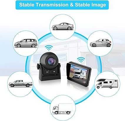 Sistema de câmara de marcha sem fios (Autocaravana / Campervan)