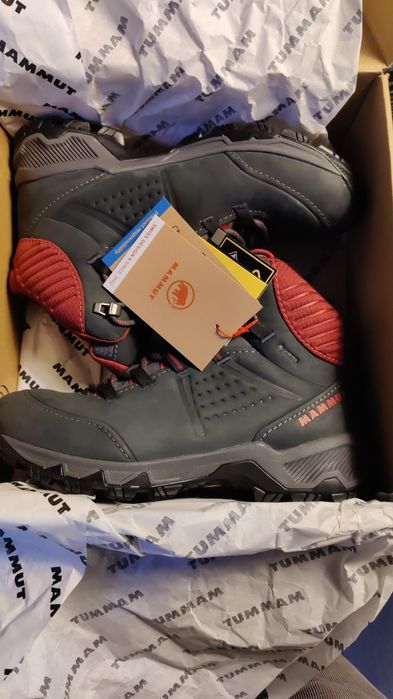 Buty Mammut Nova Mid GTX Women Black/Blood Red