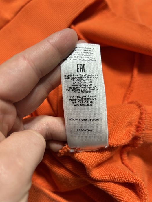 Diesel Industries Big Logo світшот Оригінал кофта