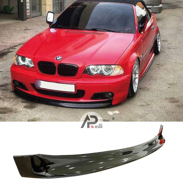 BMW E46 Packm Lip Lamina Frontal CSL Preto brilhante