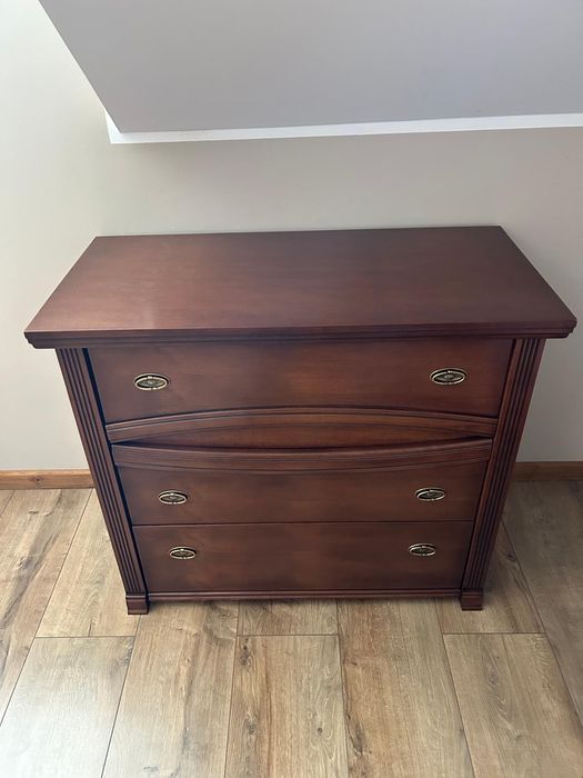 Komoda drewniana z 3 głębokimi szufladami