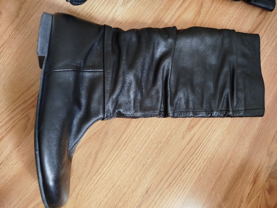 Сапоги жіночі шкіряні. Взуття жіноче .Весна-осінь.