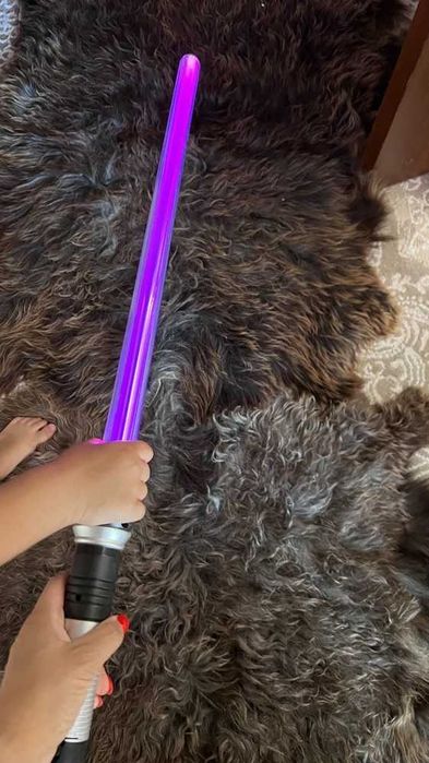 Световой меч джедая купить детский новый 12-цветный длина 66см с батар