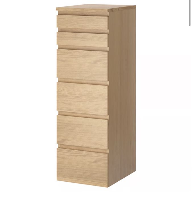 Komoda MALM 6 szuflad Ikea