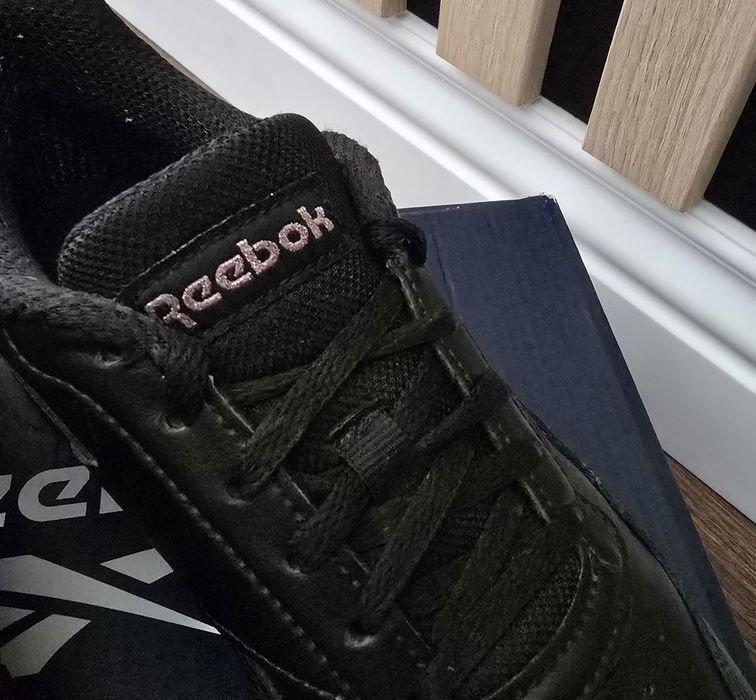 Reebok Royal Glide czarne skórzane adidasy 35,5