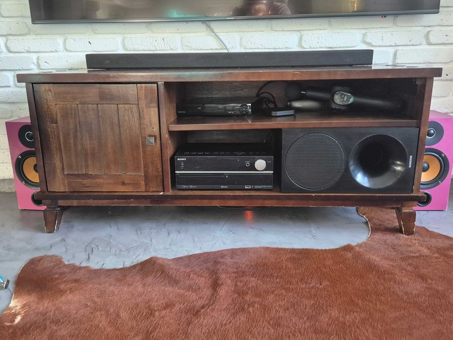 Duży stół, 4 krzesła + szafka pod telewizor