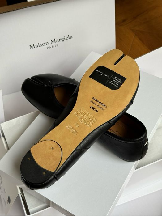 Чорні балетки таби Tabi Ballerinas Maison Margiela