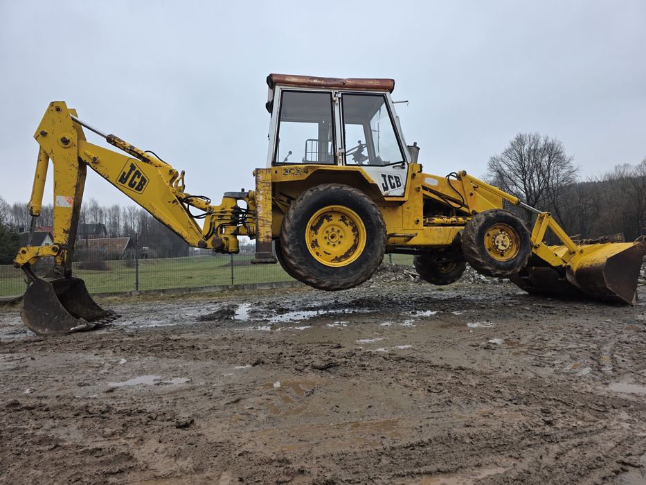 Koparko Ładowarka JCB 3CX. Napęd 4x4, Widły, Mocna