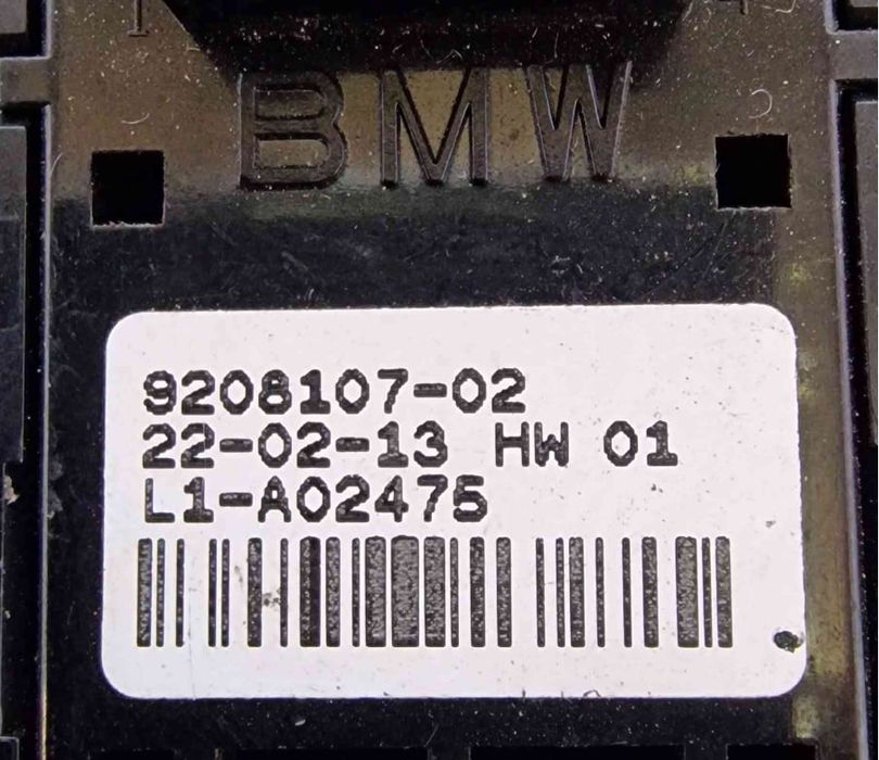 Comando / Botão / Interruptor Vidros Frente Direito 9208107-02 - BMW 1