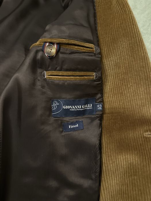 Blazer Giovanni Galli bombazina castanha (52 / L-XL) fitted