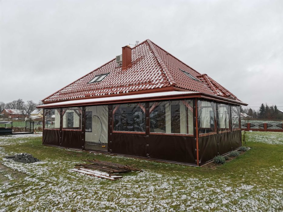 Zabudowa Tarasu Altany Plandeka PCV Folia