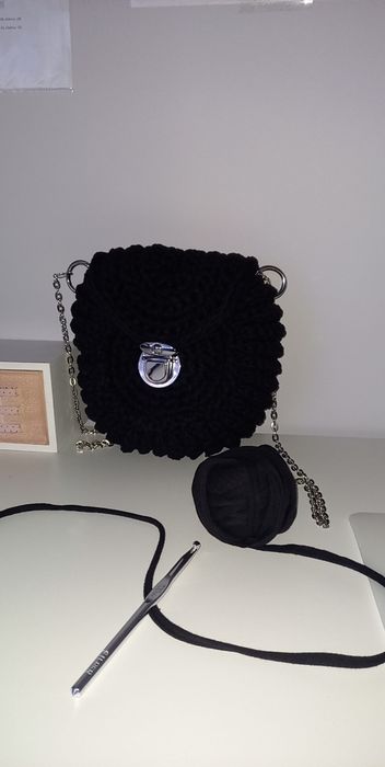 Torebka oreo robiona na szydełku HANDMADE