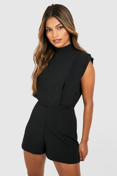 Boohoo 42 Xl Czarny Kombinezon Stylowy J29556