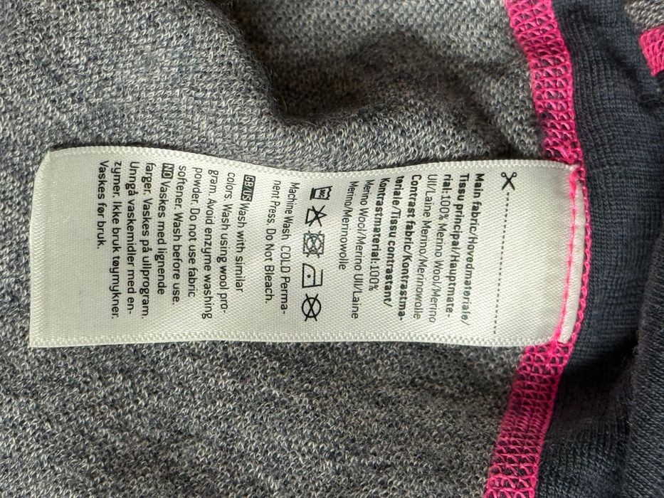 Bluza Kari Traa S logowany half zip outdoor 100% merino wool damska