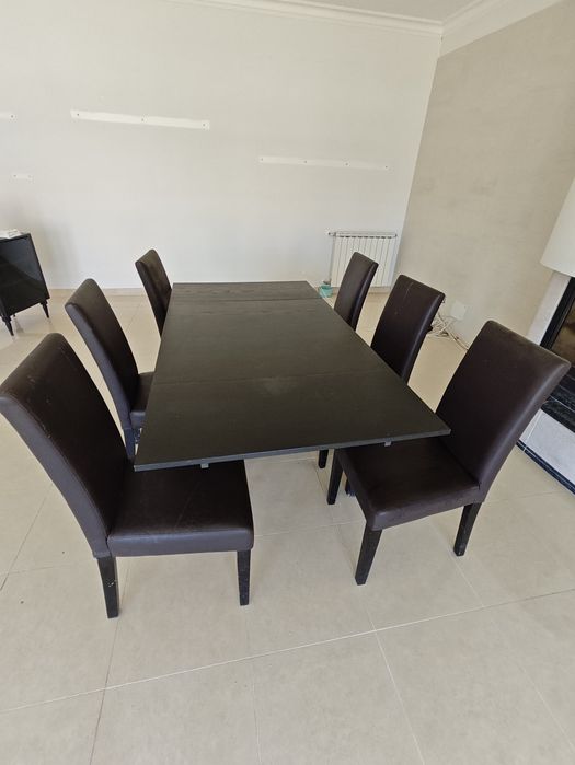 Mesa jantar + 6 cadeiras