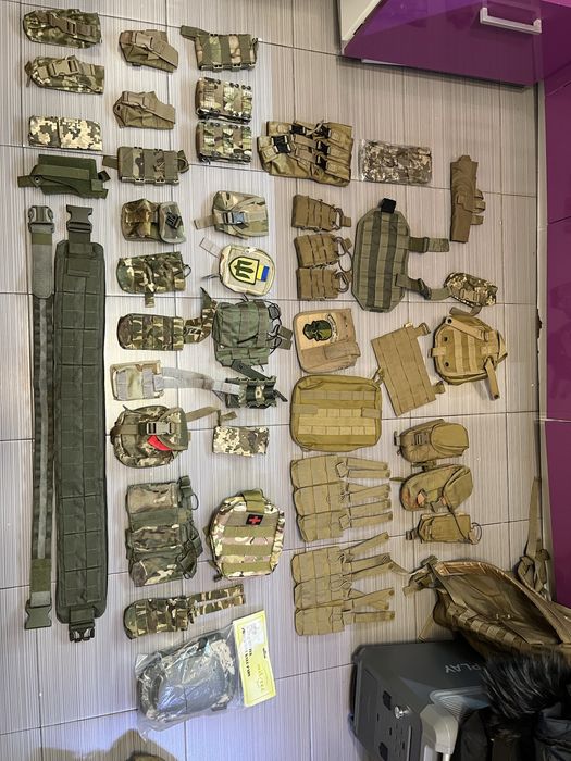 Військове спорядження: плити,магазини, підсумки,рпс,