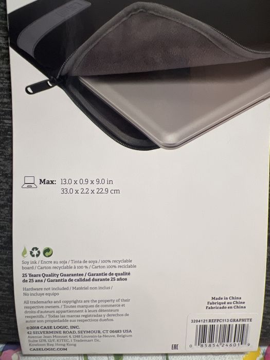 Case Logic Sleeve REFPC113 Gray