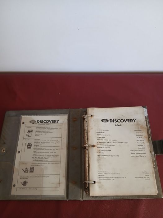 Manual de instruçoes Land Rover Discovery 1