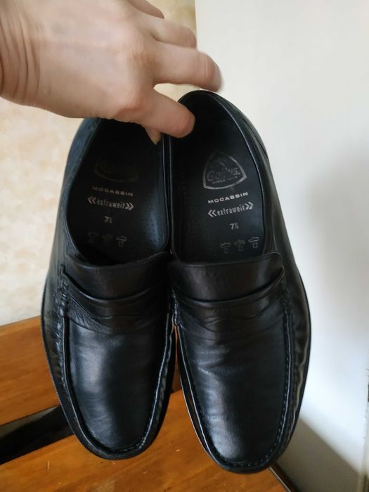 Весільні чоловічі туфлі шкіряні GALLUS MOCASSIN EXTRAWEIT 42р/27см