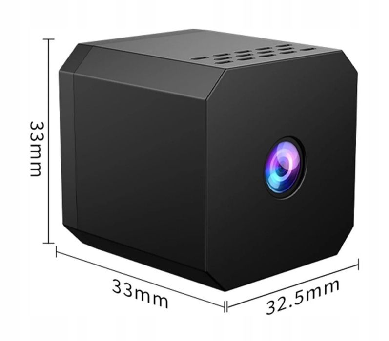 Mini kamera monitorująca szpiegowska HD 4K WI-FI SMART detekcja ruchu